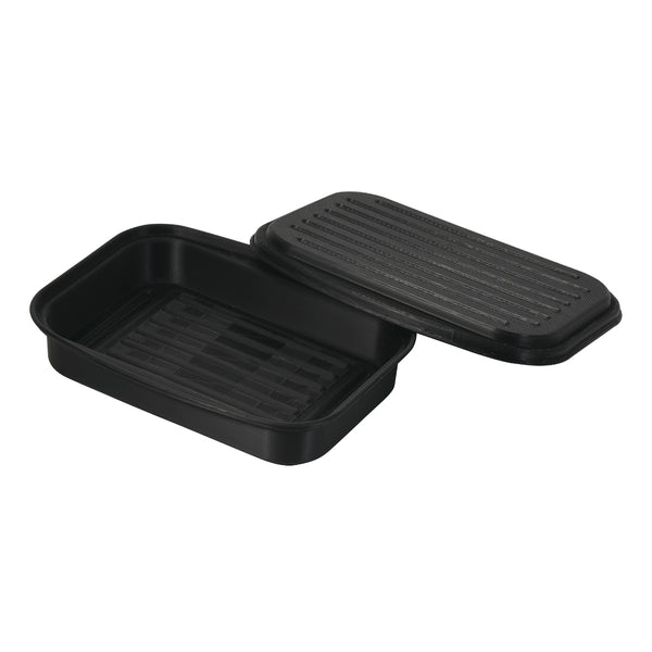 グリルプレート25×18cm蓋付きバーニスタ鉄製