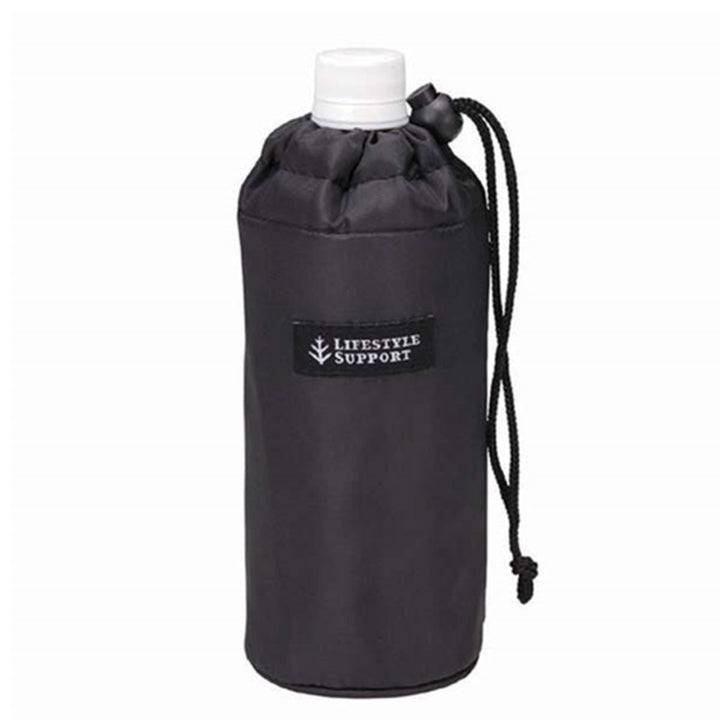 ペットボトルカバー500ml用保温保冷シンプルブラック