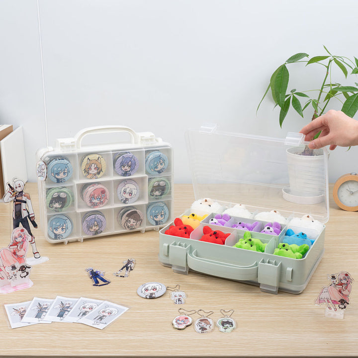 収納ボックスツインコレクションケース300推し活ケース持ち手付き