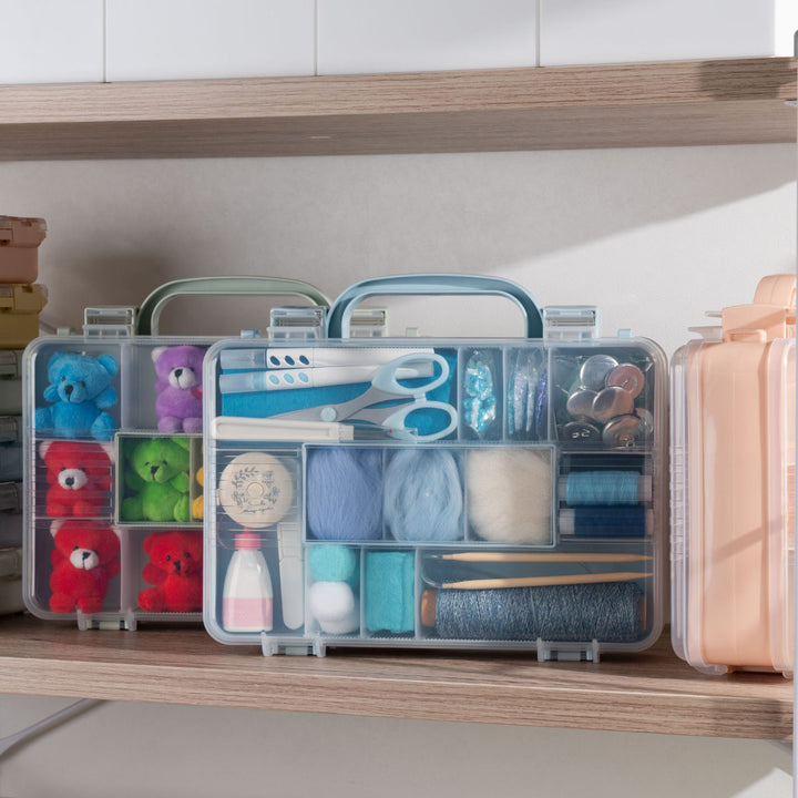 収納ボックスツインコレクションケース300推し活ケース持ち手付き