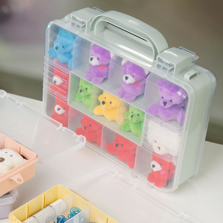 収納ボックスツインコレクションケース300推し活ケース持ち手付き