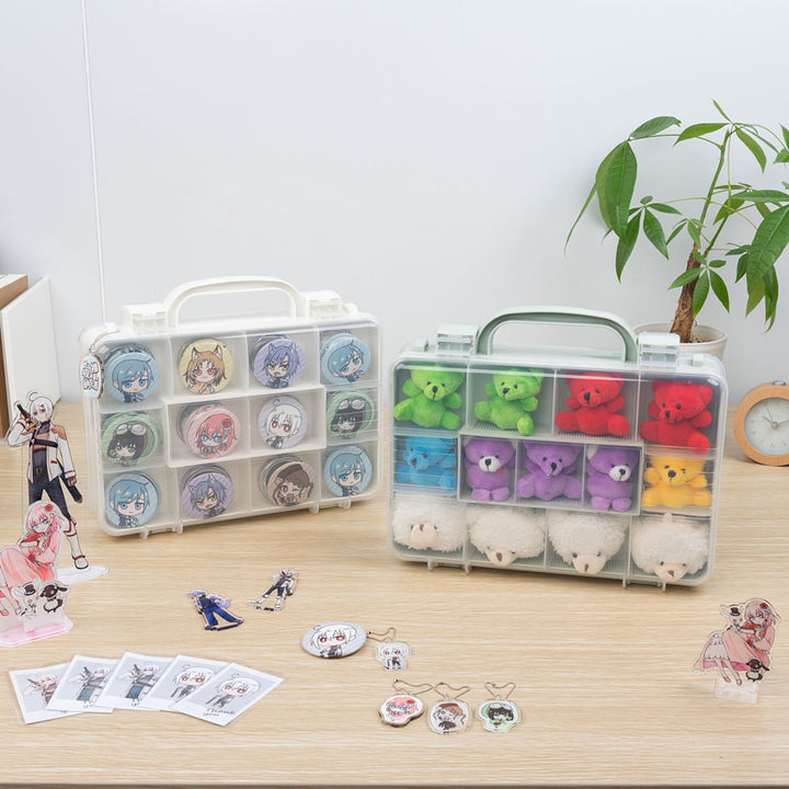 収納ボックスツインコレクションケース300推し活ケース持ち手付き