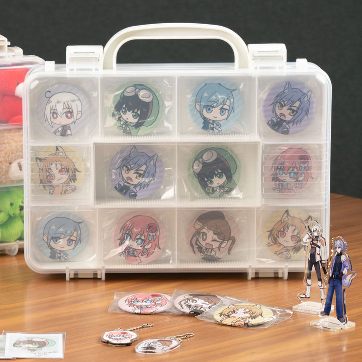 収納ボックスツインコレクションケース300推し活ケース持ち手付き