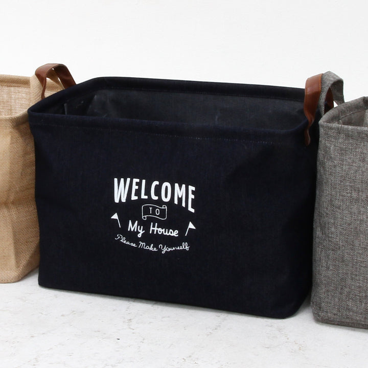 収納ボックス布ファブリックボックススクエアデニムインナーケース折りたたみ