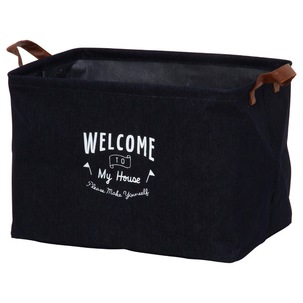 収納ボックス布ファブリックボックススクエアデニムインナーケース折りたたみ