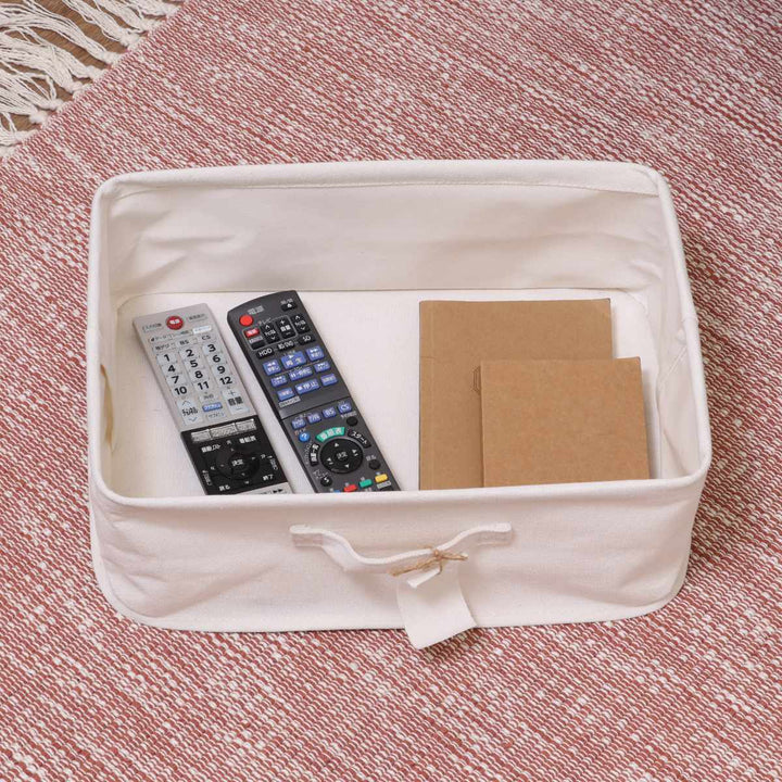 収納ボックス布ふたなし魅せる収納ボックス横ハーフ