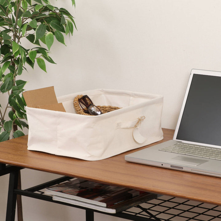 収納ボックス布ふたなし魅せる収納ボックス横ハーフ