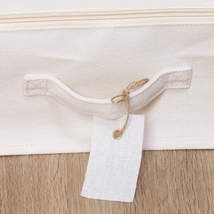 収納ボックスふた付き布魅せる収納ボックス横ハーフ