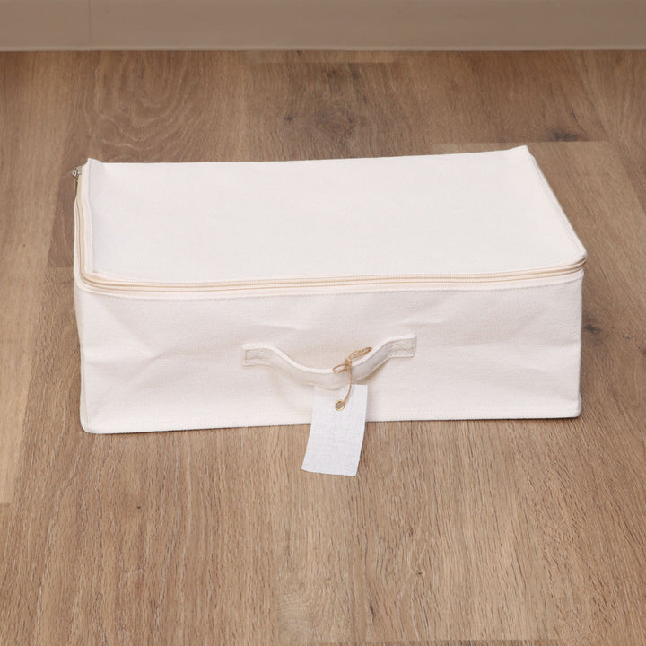 収納ボックスふた付き布魅せる収納ボックス横ハーフ