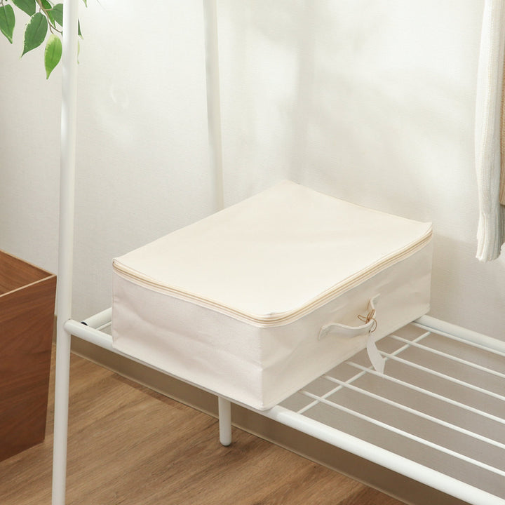 収納ボックスふた付き布魅せる収納ボックス横ハーフ