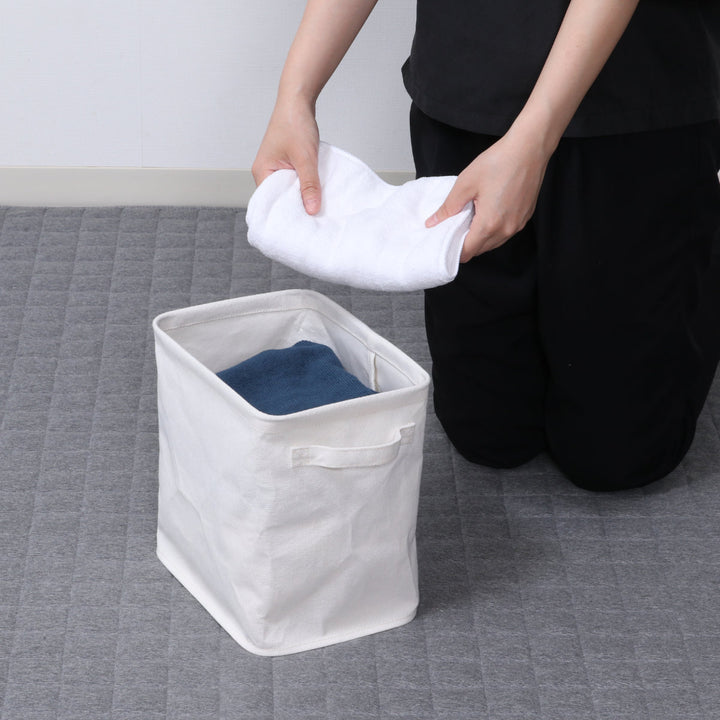 収納ボックス布ふたなし魅せる収納ボックス縦ハーフ