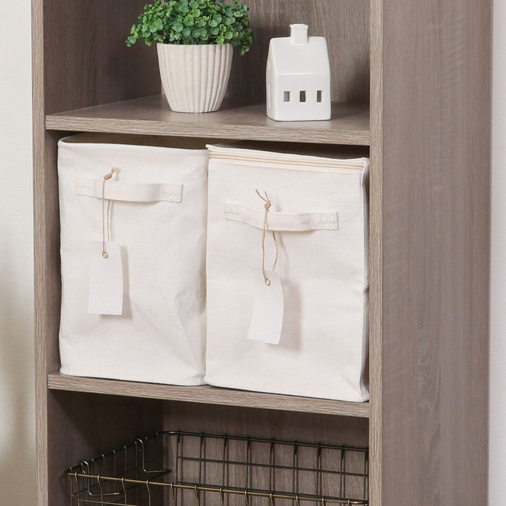 収納ボックス布ふたなし魅せる収納ボックス縦ハーフ