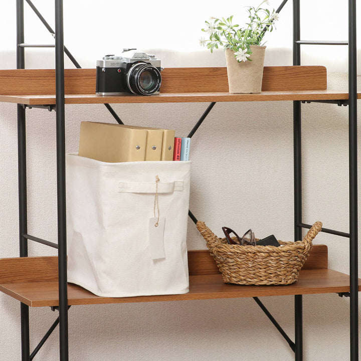 収納ボックス布ふたなし魅せる収納ボックス縦ハーフ