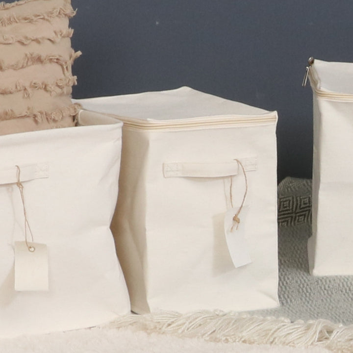 収納ボックスふた付き布魅せる収納ボックス縦ハーフ