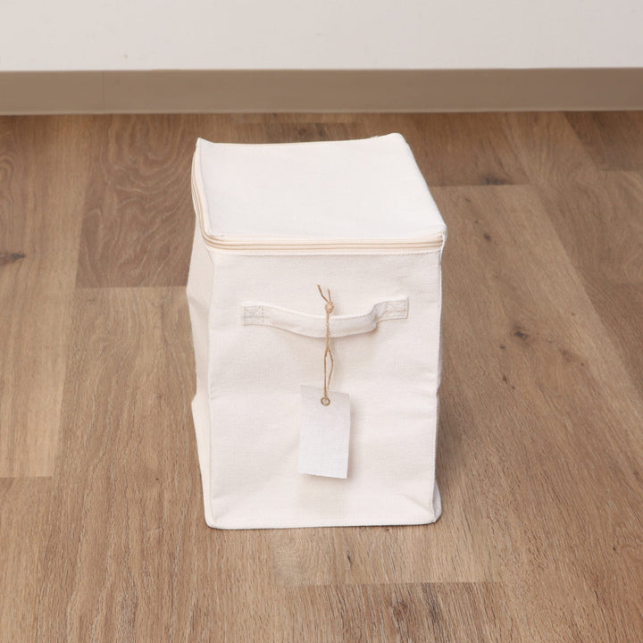 収納ボックスふた付き布魅せる収納ボックス縦ハーフ