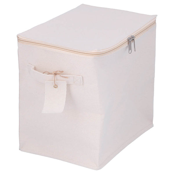 収納ボックスふた付き布魅せる収納ボックス縦ハーフ