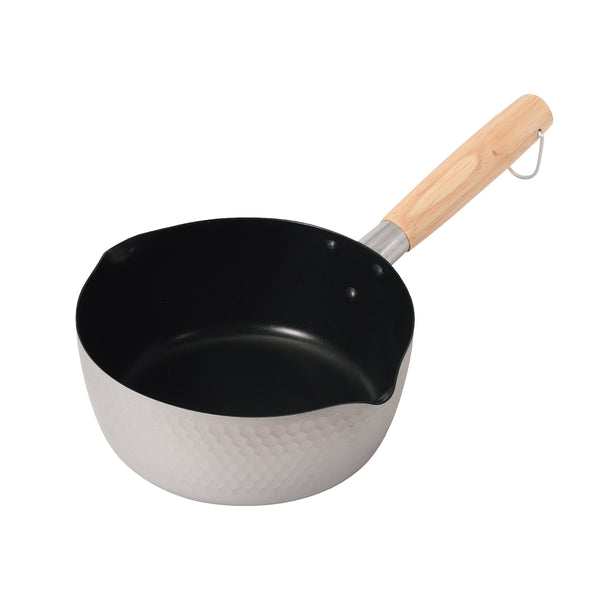 雪平鍋18cmガス火専用エレットアルマイト加工内面ふっ素加工