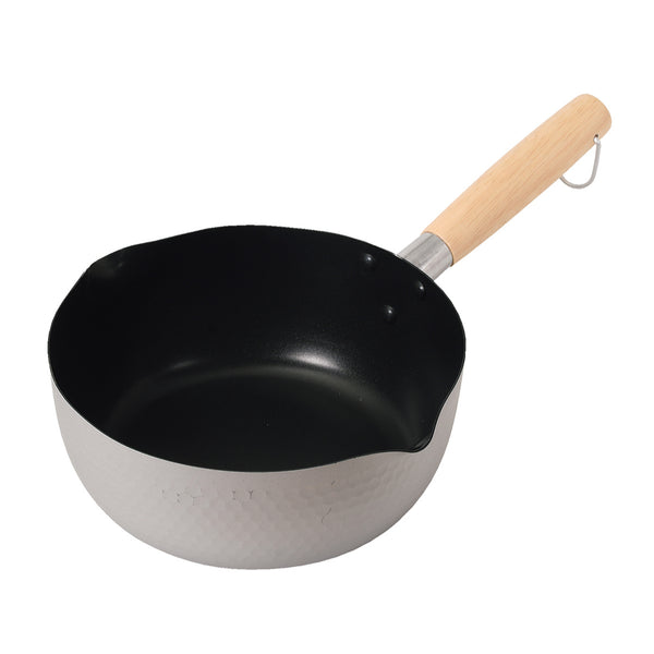 雪平鍋20cmガス火専用エレットアルマイト加工内面ふっ素加工