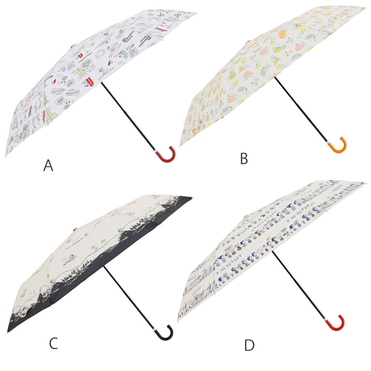 折りたたみ傘 雨晴兼用 ピーナッツ スヌーピー 55cm 手開き式 – ハウジー