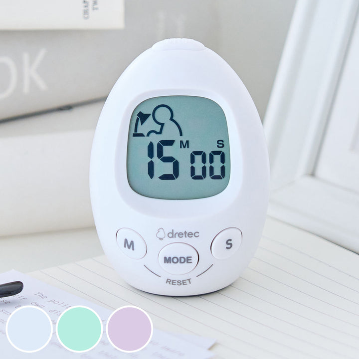 学習タイマースタディエッグ音量調節可能アラーム付き時計ドリテック