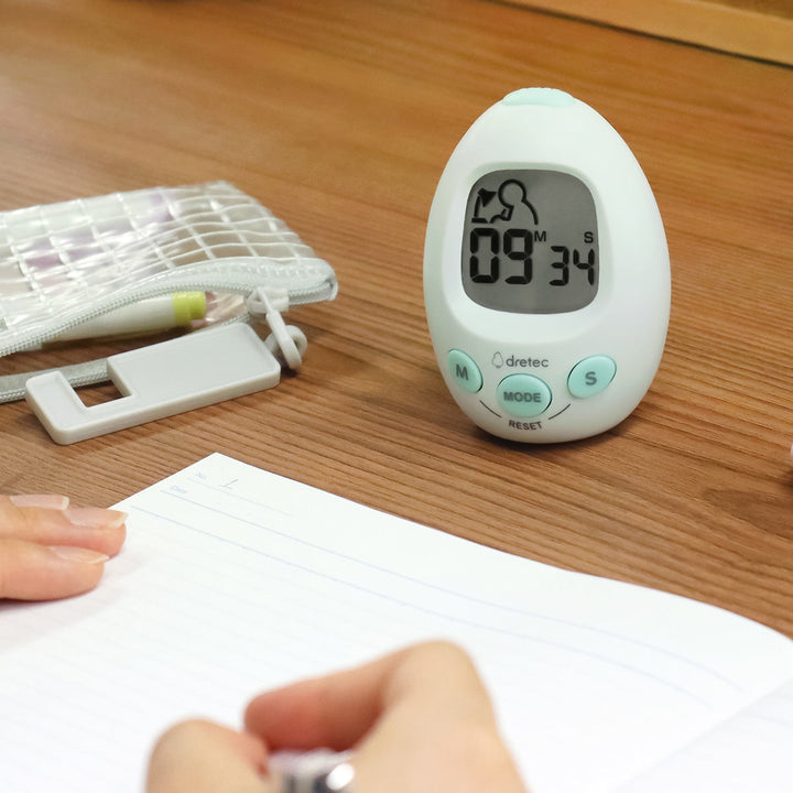 学習タイマースタディエッグ音量調節可能アラーム付き時計ドリテック