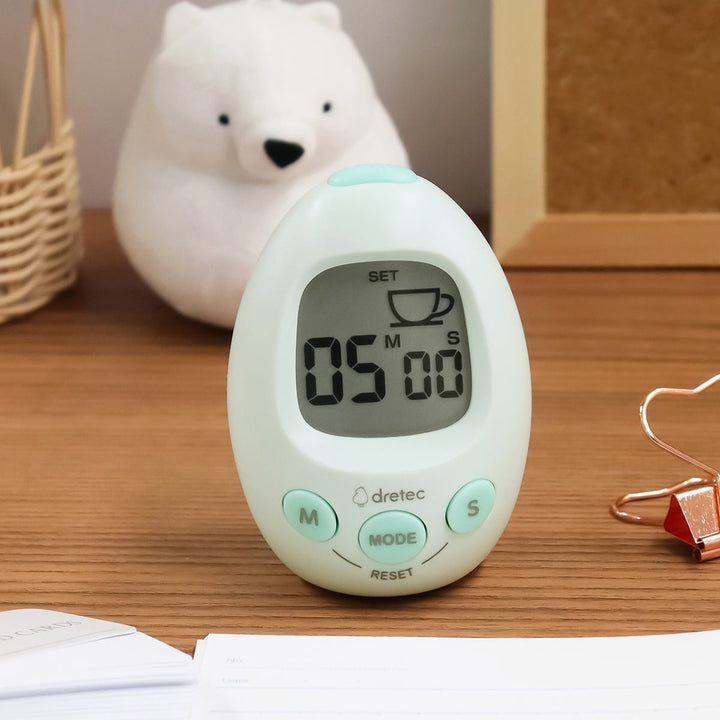 学習タイマースタディエッグ音量調節可能アラーム付き時計ドリテック