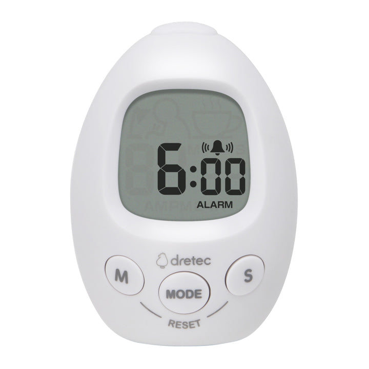 学習タイマースタディエッグ音量調節可能アラーム付き時計ドリテック