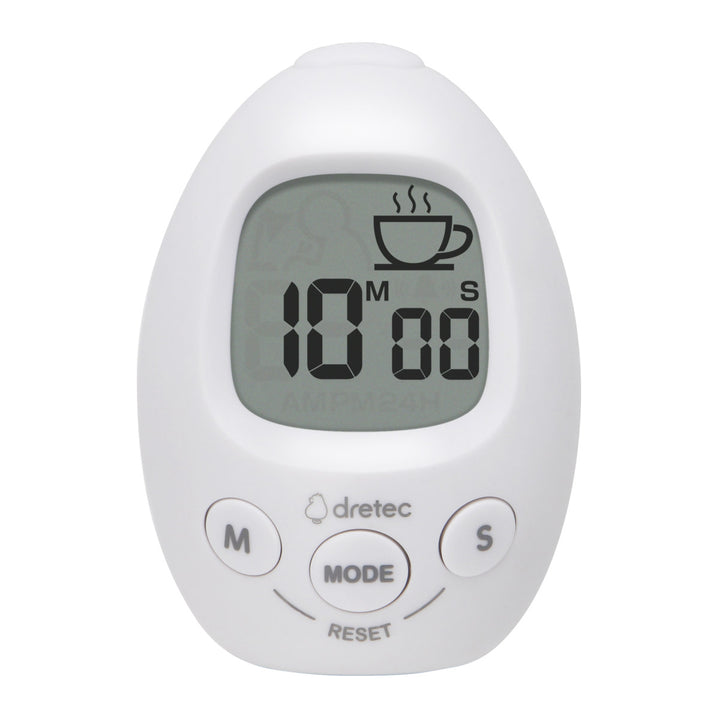 学習タイマースタディエッグ音量調節可能アラーム付き時計ドリテック