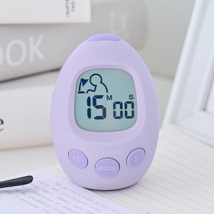 学習タイマースタディエッグ音量調節可能アラーム付き時計ドリテック