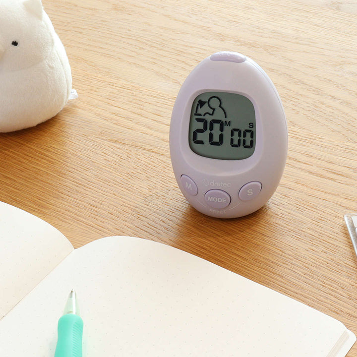 学習タイマースタディエッグ音量調節可能アラーム付き時計ドリテック