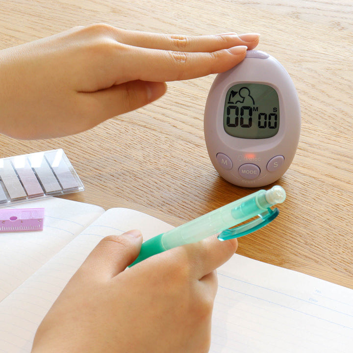 学習タイマースタディエッグ音量調節可能アラーム付き時計ドリテック