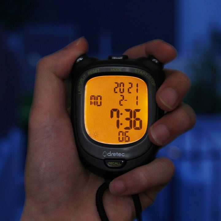 ストップウォッチスピールL防水バックライト