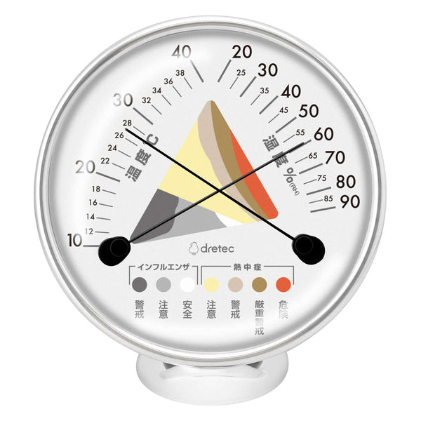 温湿度計アナログ温湿度計熱中症対策インフルエンザ予防ドリテック