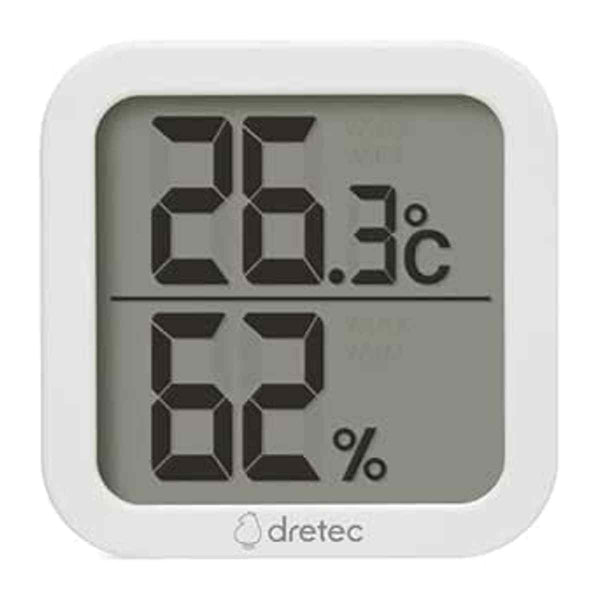 温湿度計デジタル温湿度計クラルシンプル表示ドリテック