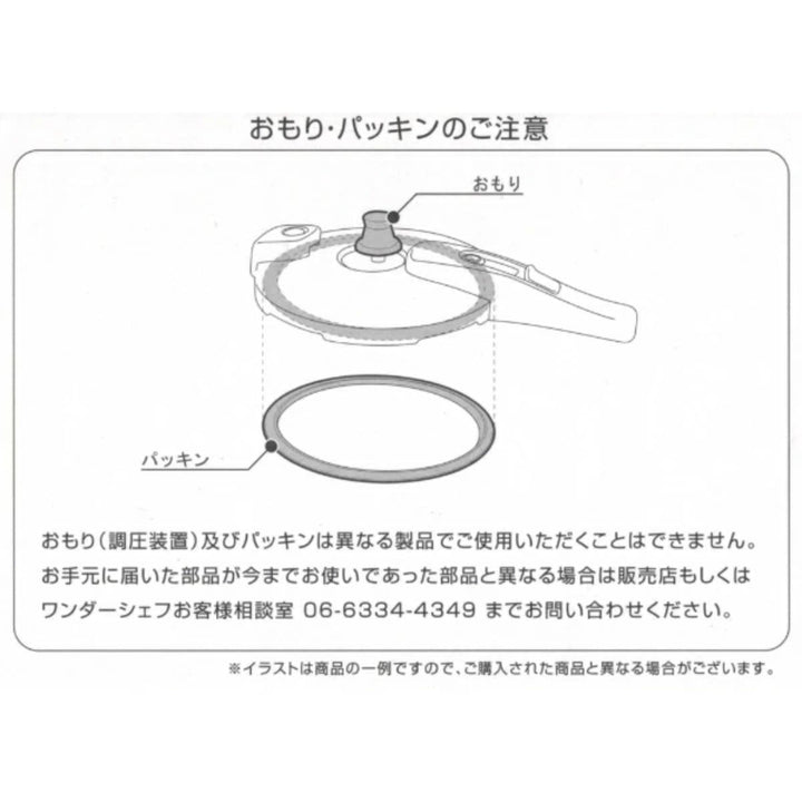 交換用パッキンエリユム3L専用パッキン18cm圧力鍋