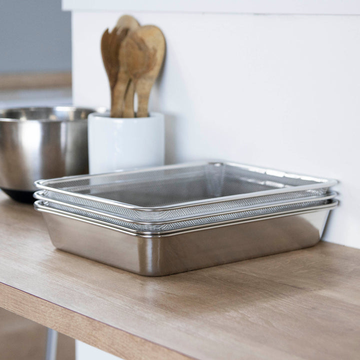 工房アイザワザル角ザル足付15枚取