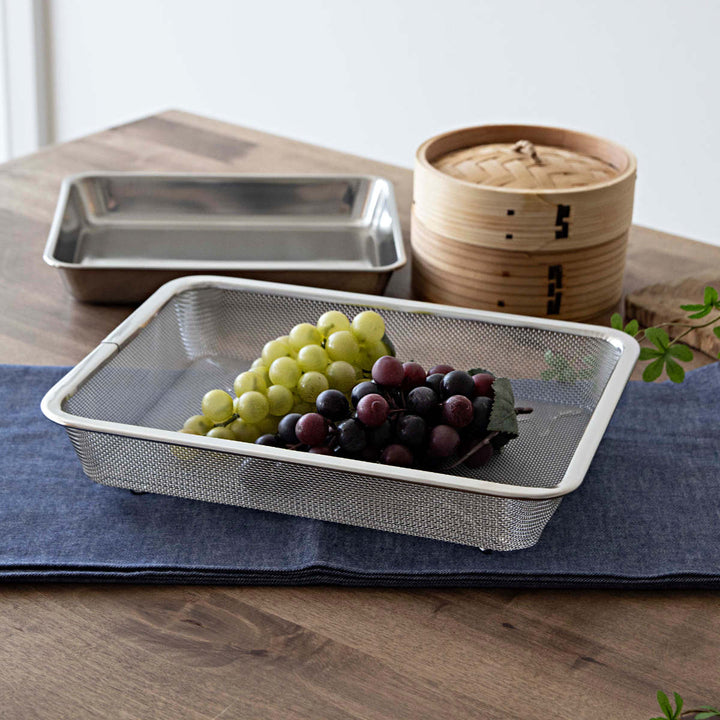 工房アイザワザル角ザル足付15枚取