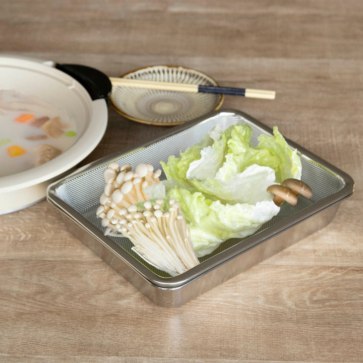 工房アイザワザル角ザル足付18枚取