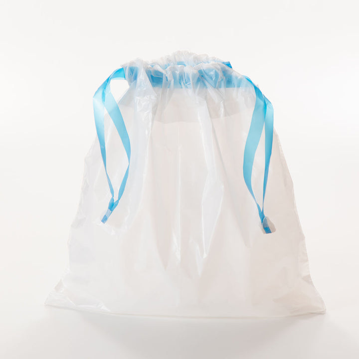 ポリ袋巾着6L10枚入り白半透明買い物袋小物入れゴミ袋