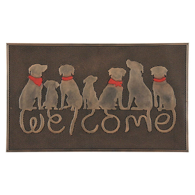 玄関マット 屋外 ラバーマット 犬 45×75