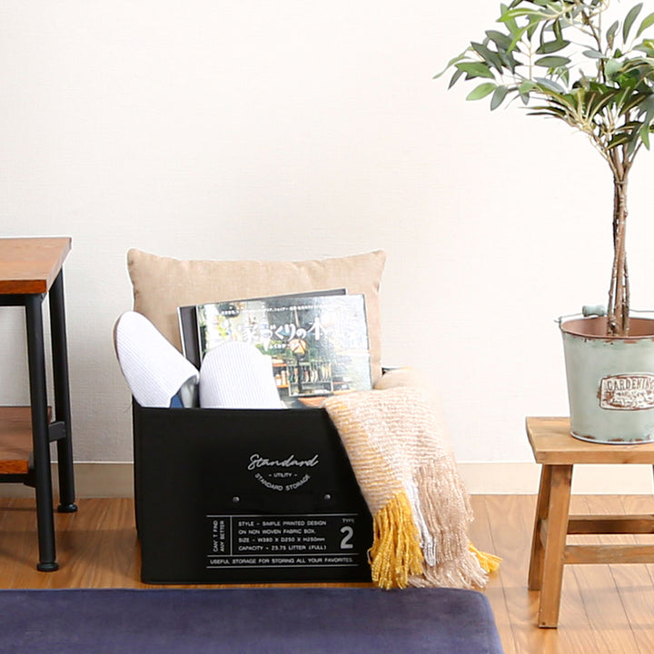 収納ボックスふた付き不織布インナーボックススタンダードフルサイズ