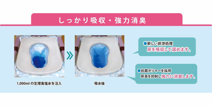 ポータブルトイレシート3枚入りミナラーク臭い災害断水日本製