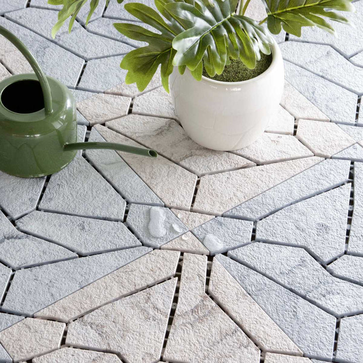 ジョイントタイルシステムストーン大理石風