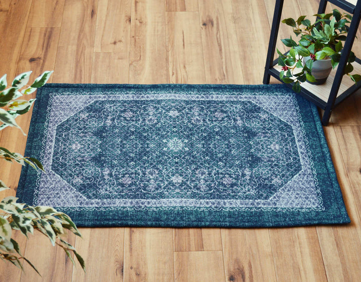 玄関マット50×80cmエルヴァンインテリアマット室内すべり止め付き