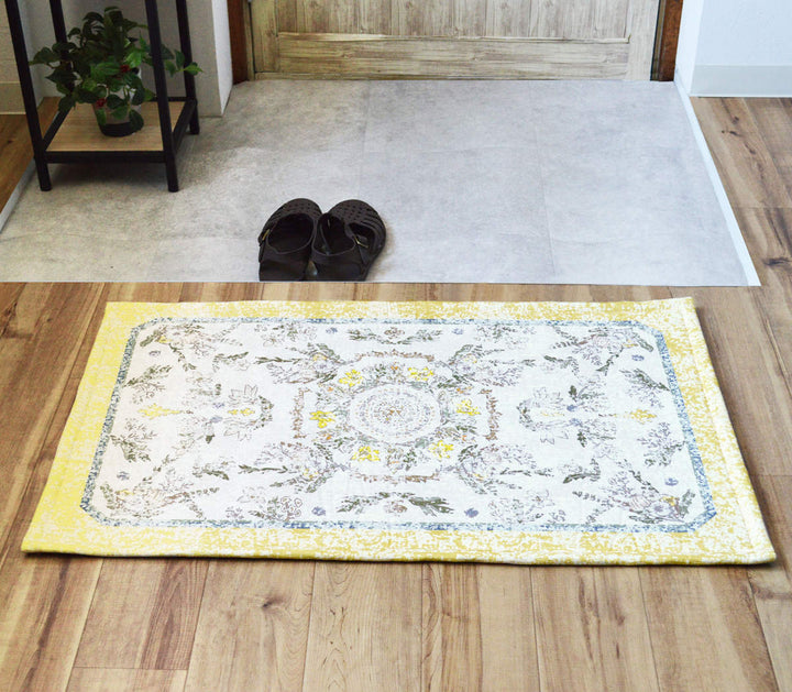 玄関マット50×80cmエルヴァンインテリアマット室内すべり止め付き