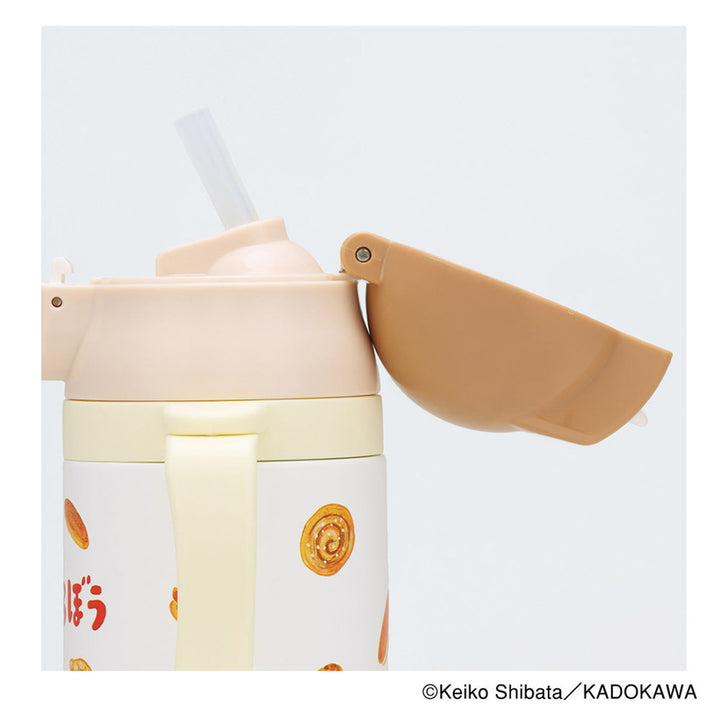 ベビーマグ2WAYストローステンレス水筒350ml保冷キャラクターパンどろぼう