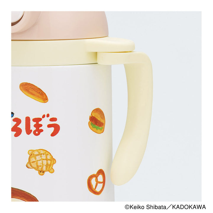 ベビーマグ2WAYストローステンレス水筒350ml保冷キャラクターパンどろぼう