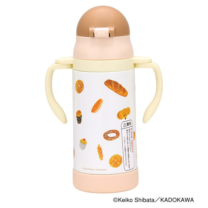 ベビーマグ2WAYストローステンレス水筒350ml保冷キャラクターパンどろぼう