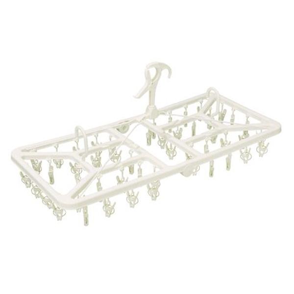 洗濯ハンガー角ハンガーベランダ用目隠しジャンボハンガーピンチ48個付