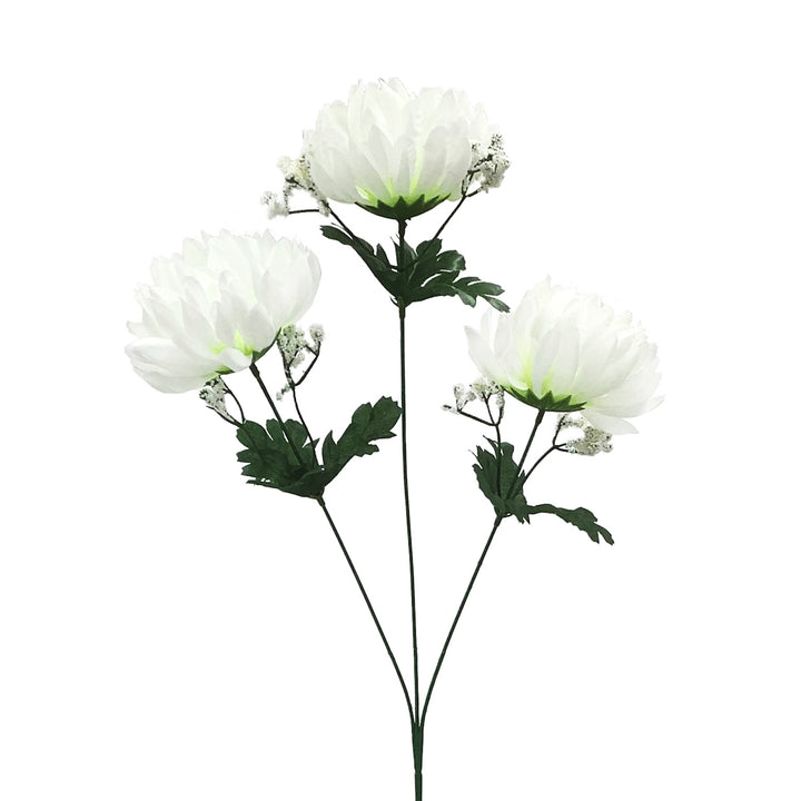 造花サンツキキク大ホワイトイエローパープル